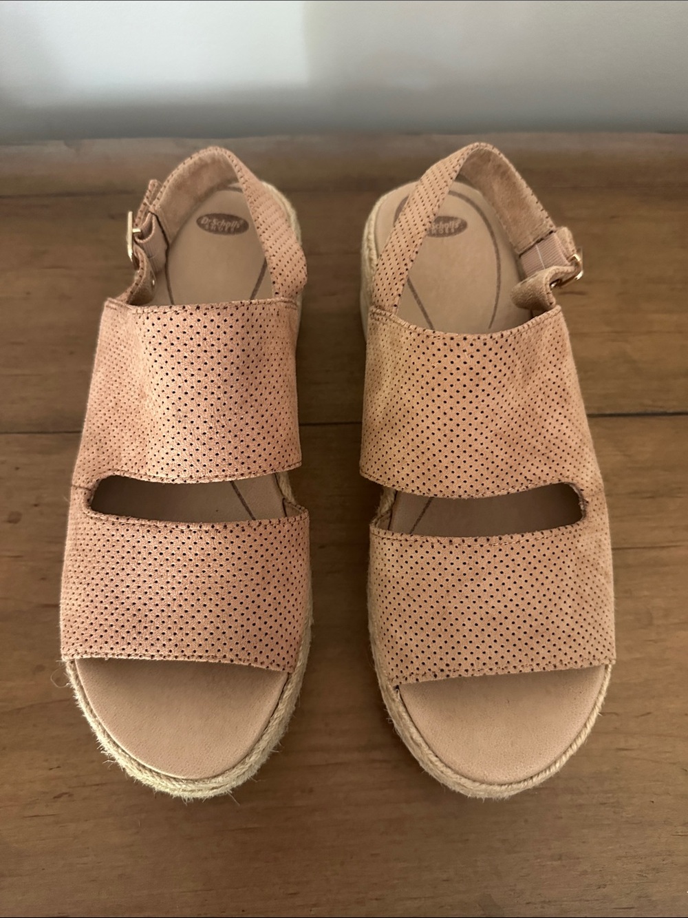 Dr. Scholl’s “Oh Hey” Wedge Espadrille Sandals, Size 9.5